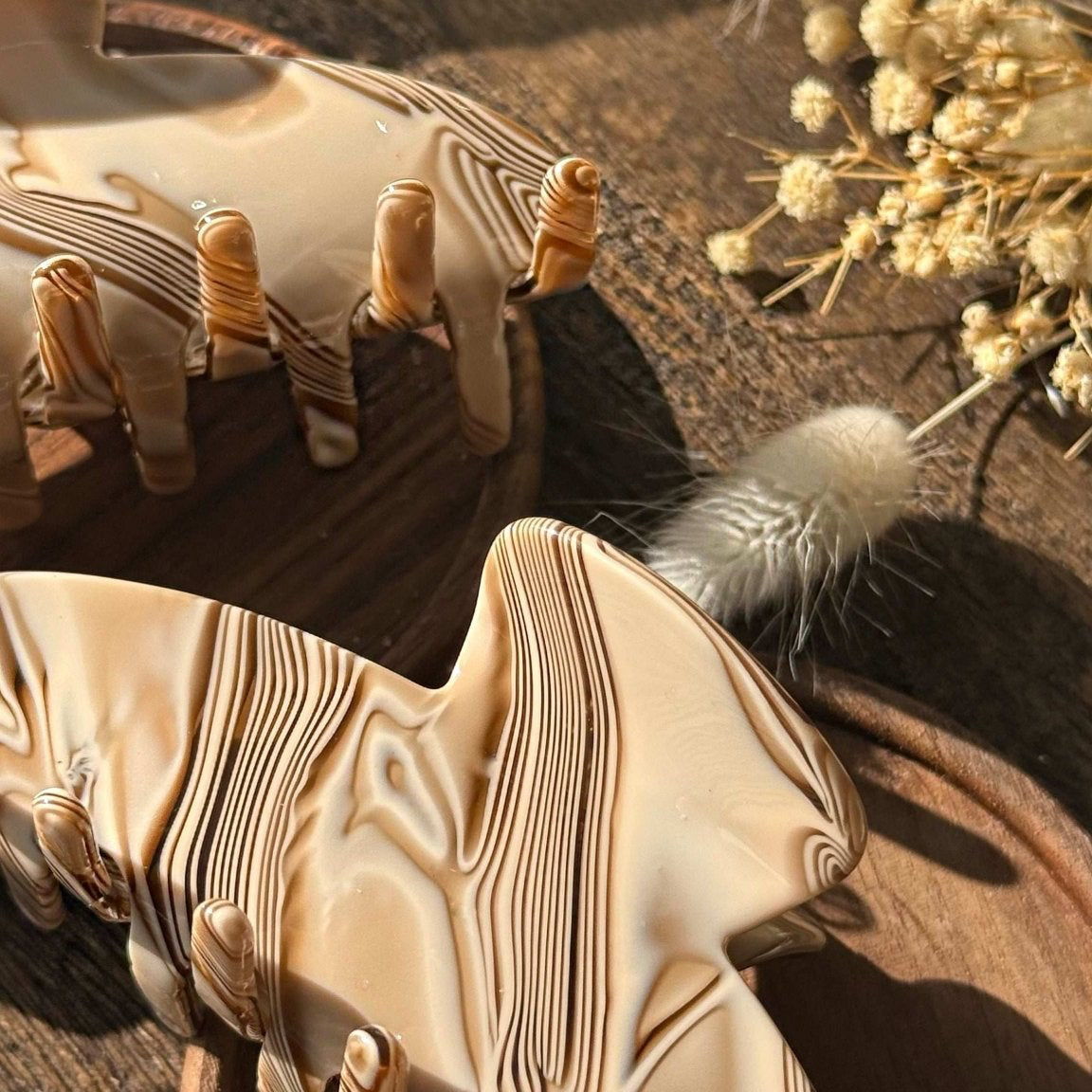 HAARKLAMMER | CARAMEL STONE - Fairyglim