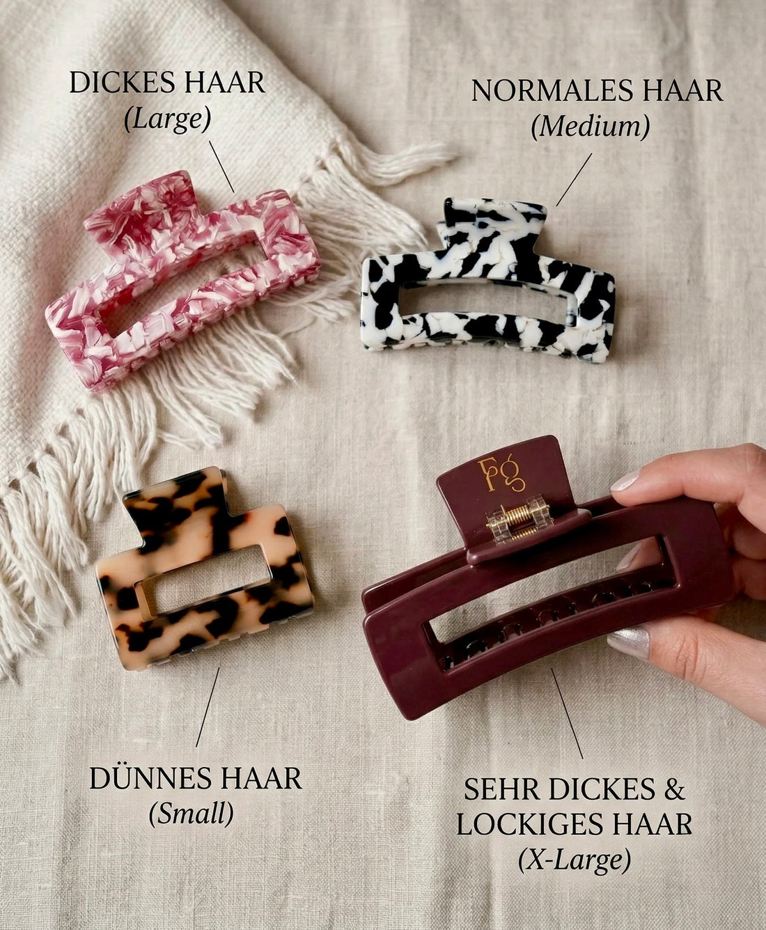 Nie wieder rutschende Haarklammern: So findest du deine perfekte Größe