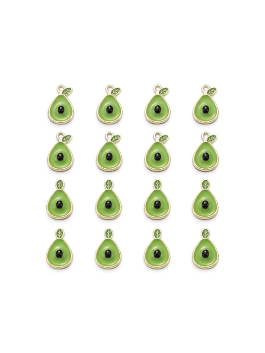 Avocado-Charm für Haarklammer, verspieltes Sommermotiv | Fairyglim