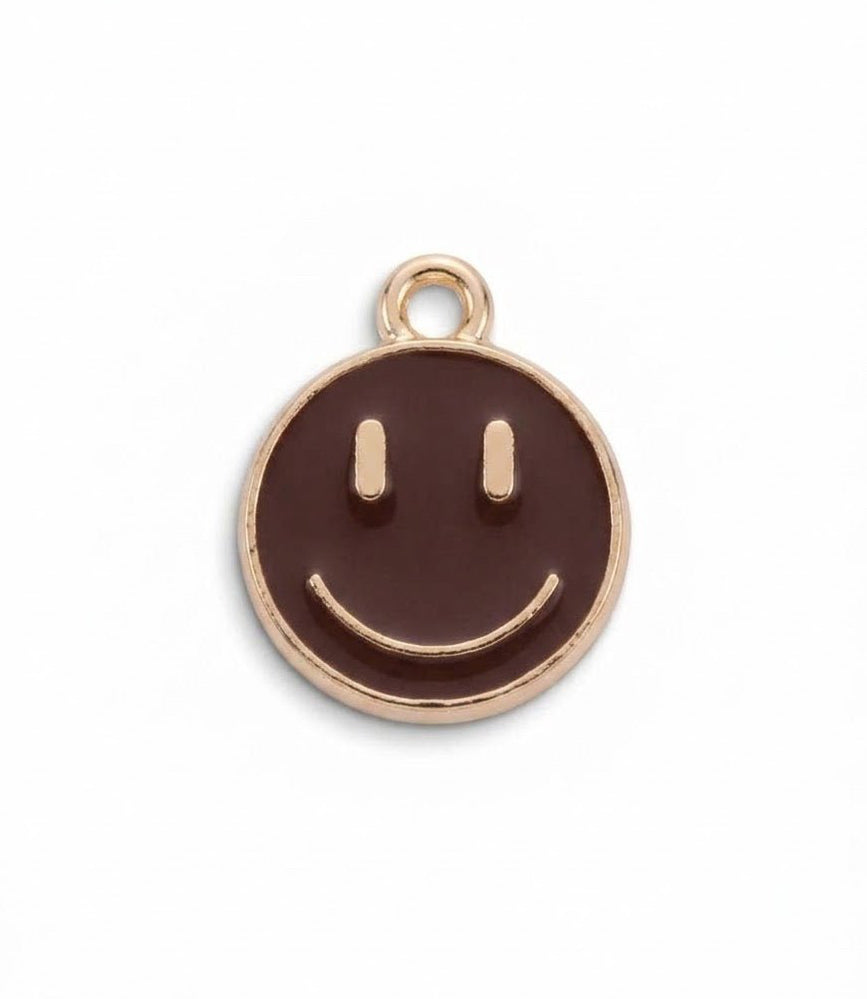 Smiley-Charm Braun für Haarklammer | Fairyglim