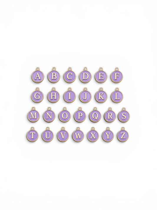 Charm | Buchstabe Lila - Fairyglim