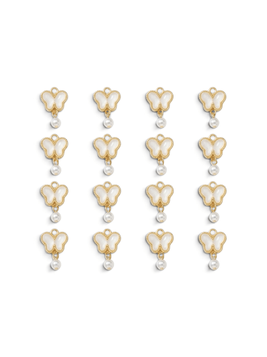 Libellen-Charm mit Perle für Haarklammer | Fairyglim