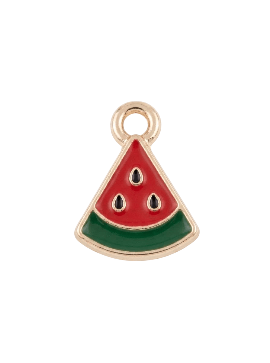 Wassermelonen-Charm für Haarklammer, Sommermotiv | Fairyglim