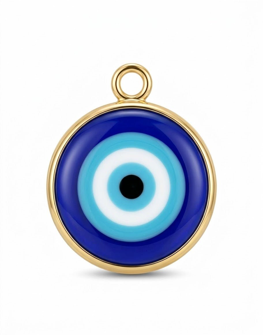 Charm Nazar Boncuk (blaues Schutzauge) zum Anstecken an Haarklammer | Fairyglim