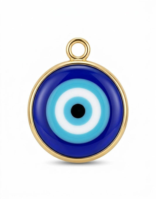 Charm Nazar Boncuk (blaues Schutzauge) zum Anstecken an Haarklammer | Fairyglim