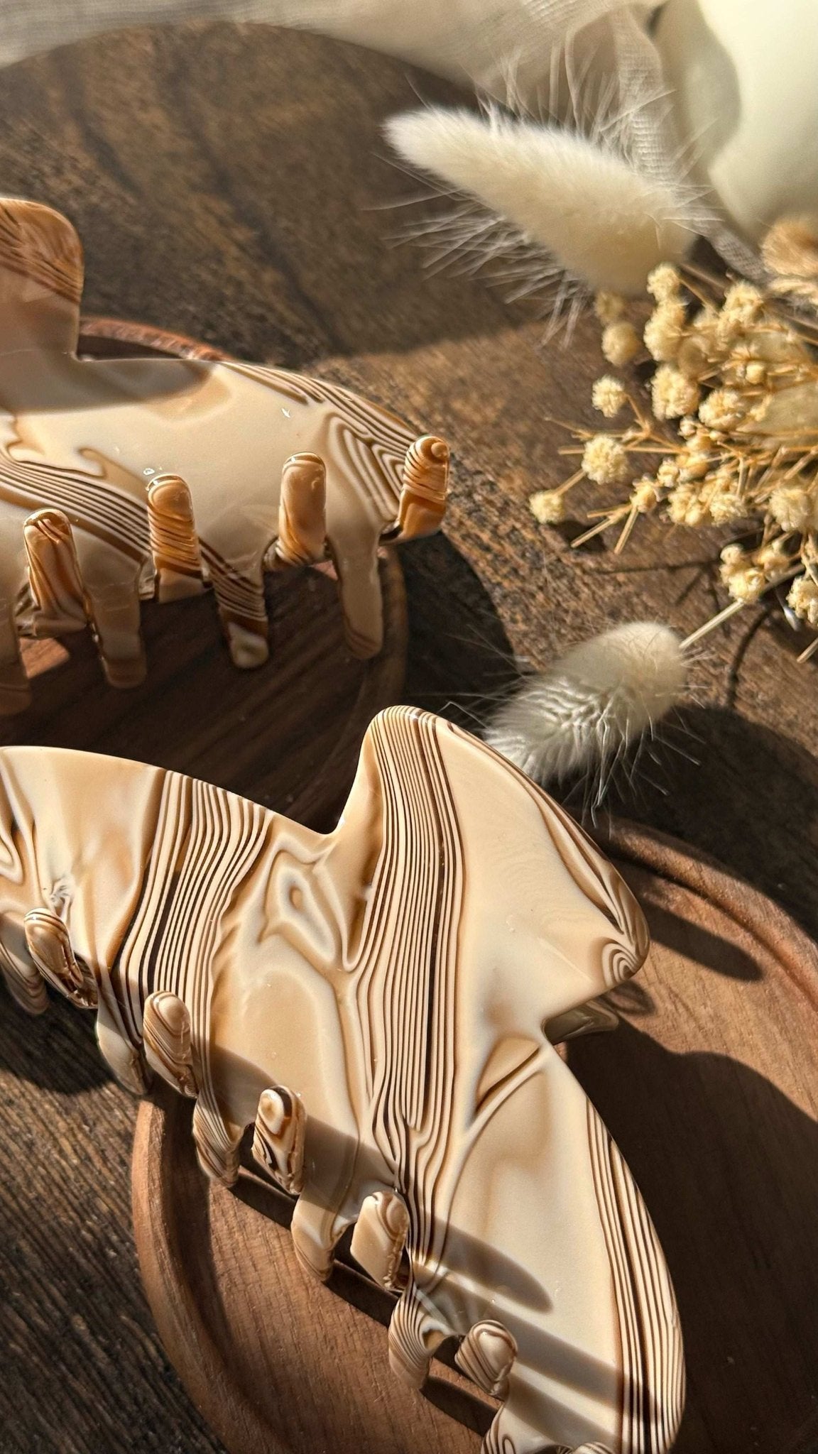 HAARKLAMMER | CARAMEL STONE - Fairyglim